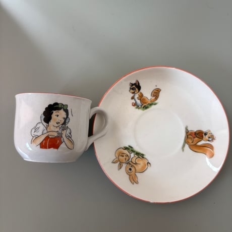 1937 Arabia Finland "Snow White"  Cup&saucer❶