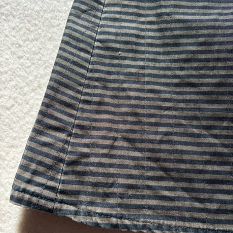 VUOKKO Quilt Skirt  Green/Black Horizontal stripe