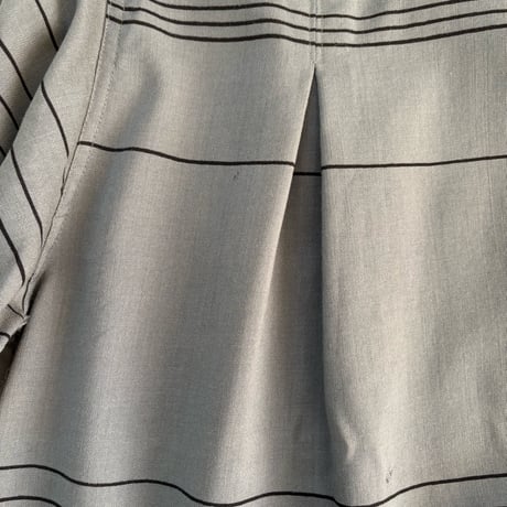 ▲VUOKKO stripe wool coat