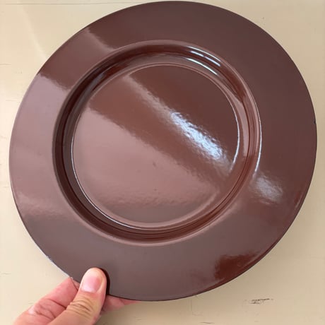 Finel/ARABIA/Wärtsilä Enamel Rim Plate "Emma" Brown❷