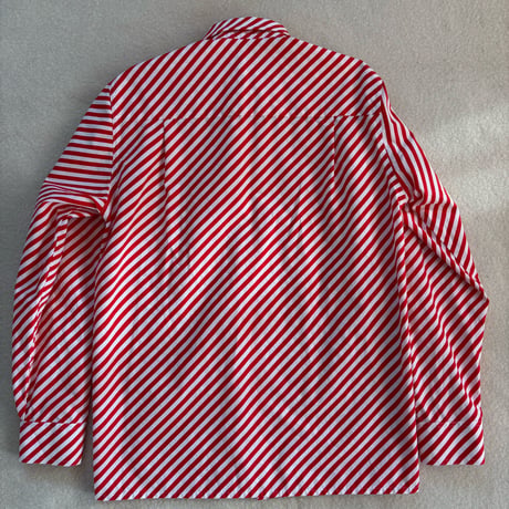 VUOKKO Bias stripe shirt/white&red