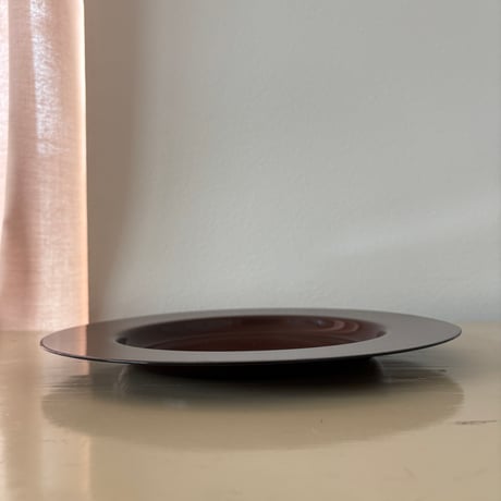 Finel/ARABIA/Wärtsilä Enamel Rim Plate "Emma" Brown❷
