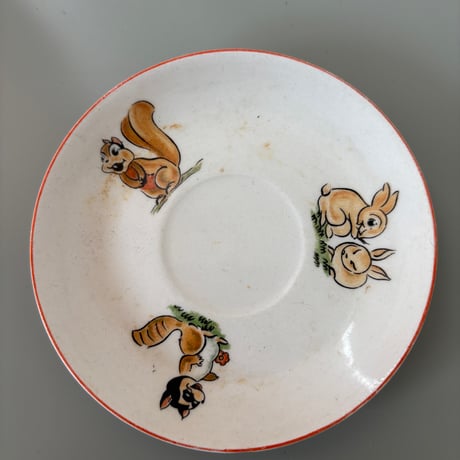▲1937 Arabia Finland "Snow White" Kids Cup&saucer❷
