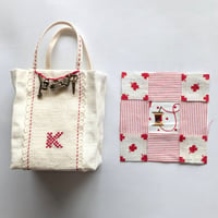 チャーム付きミニバッグ＆ピンクッション　KA050-17