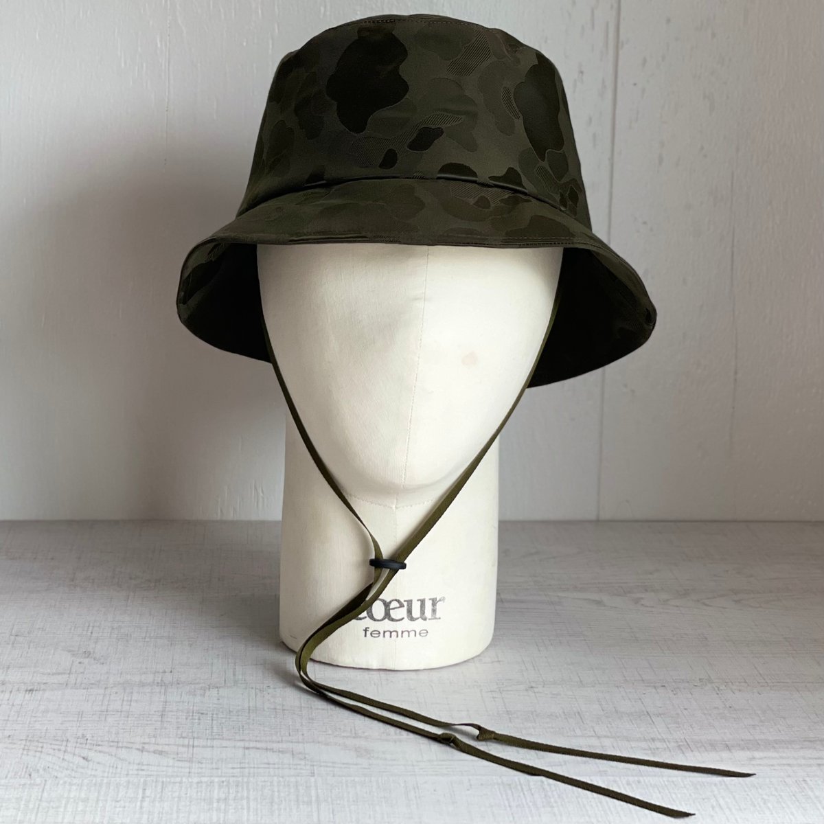 SALE 】カモフラ―ジュ サテンバケットハット coeur | coeur