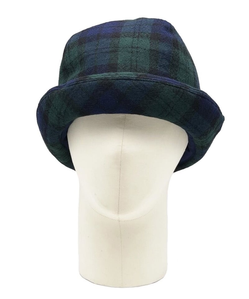 ケア帽子 coeur mon coeur ウールガーゼハット タータンチェック | coeur