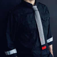 【Italian Fashion Ties】スクエアエンド・ネクタイ（ストライプ）