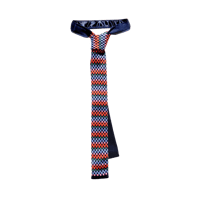 【Italian Fashion Ties】Rock Candy マルチカラーネクタイ（ネイビー）