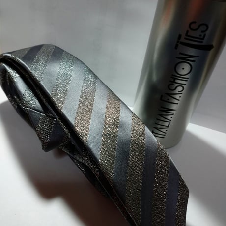 【Italian Fashion Ties】グリッター ストライプネクタイ