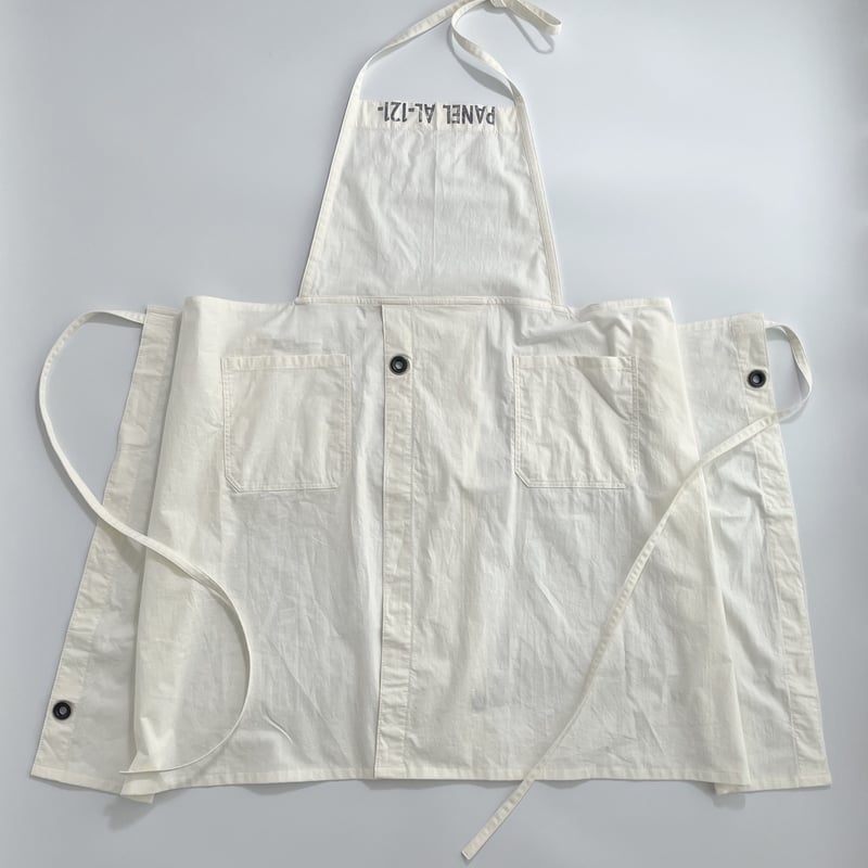 受注 2wayピンタックレースエプロン オフ白 受注 2wayピンタックレースエプロン オフ白