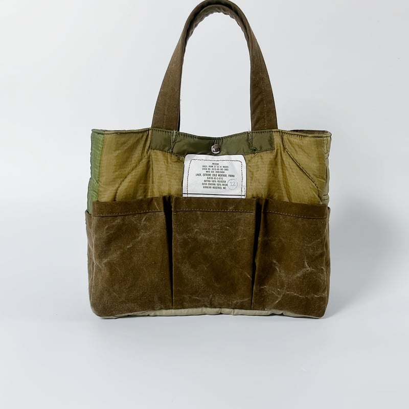 バッグ Us Customized US M-65 Quilted Tote Bag Us Customized Dead Stock M-65 Quilted Tote Bag by URAYAMA