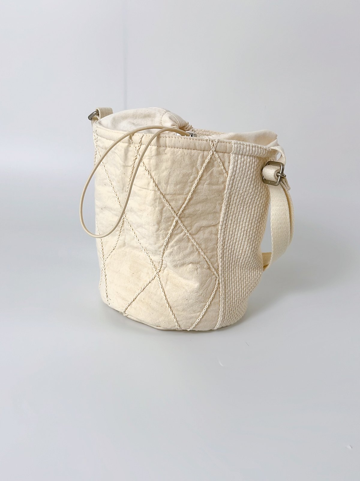 Upcycle】イタリア軍 柔道着のバケツバッグ type-C | h uniform