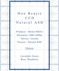 Don Benjie CCD Geisha Natural ASD