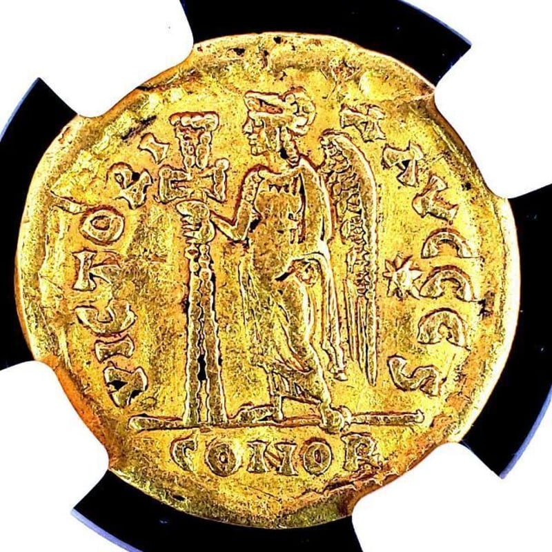 オドアケルの金貨!】鑑定全5枚 古代 ゲルマン王 AV ソリダス AD 476