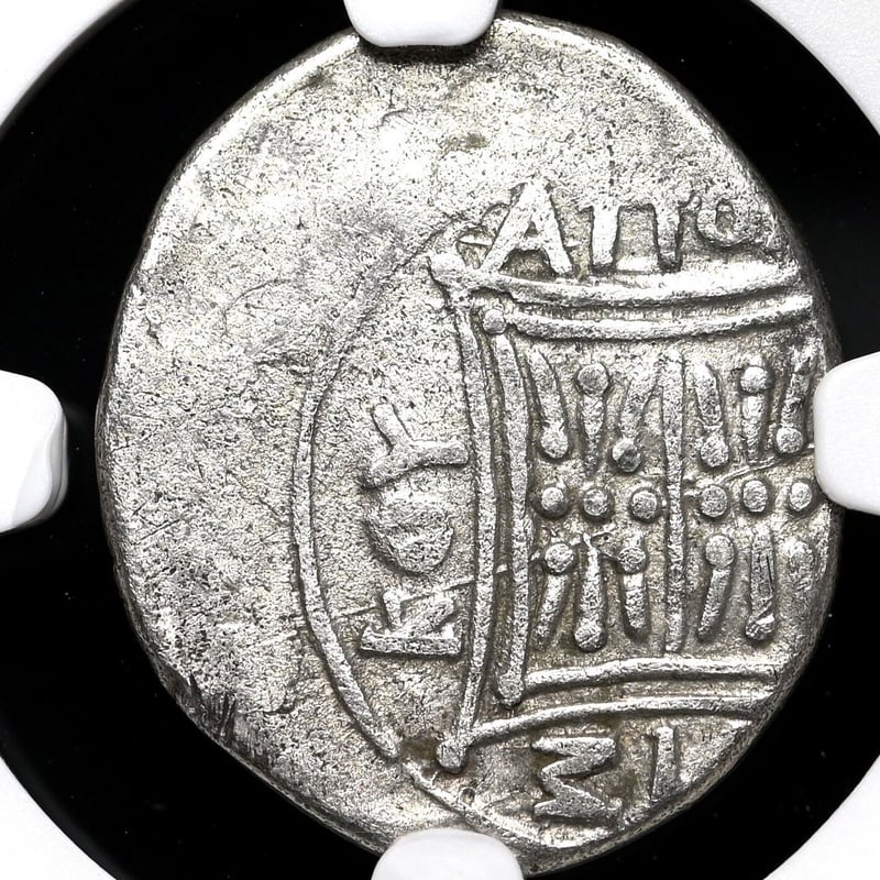 レア☆NGC鑑定品】 イリュリア 古代都市 アポロニア ドラクマ 銀貨
