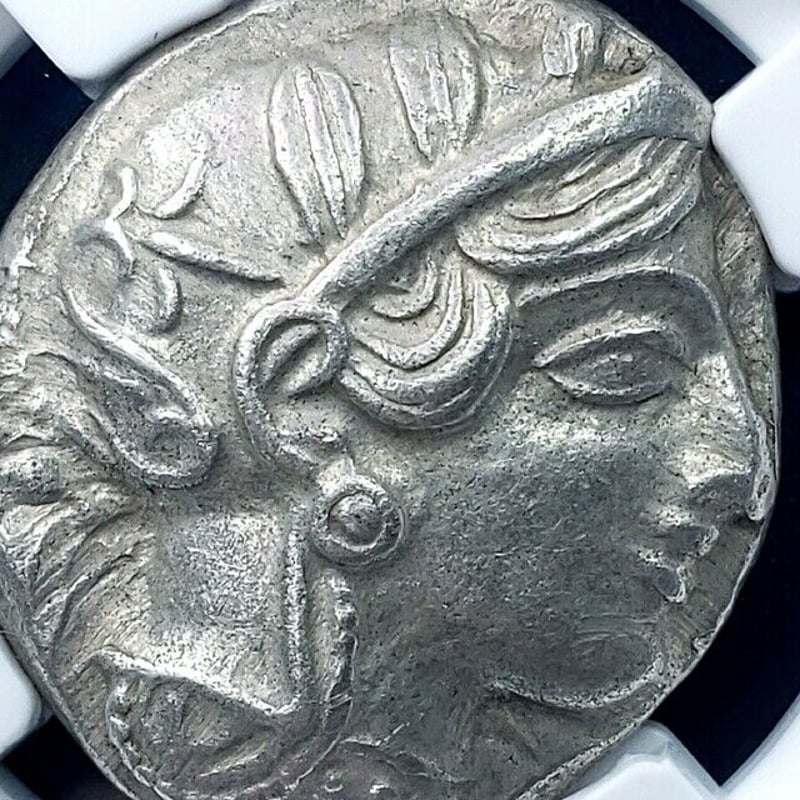 Ch AU 4/5 4/5!】古代ギリシャ フクロウ 紀元前440-404年 BC Ch AU 4/5 4/5!】古代ギリシャ フクロウ 紀元前440-404年 BC