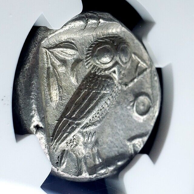 Ch AU 4/5 4/5!】古代ギリシャ フクロウ 紀元前440-404年 BC
