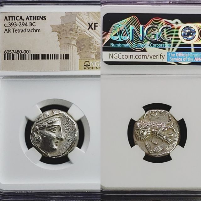 古代 ギリシャ アテナ フクロウ 銀貨 アンティーク コイン ギリシア アテネ 古代コインで最も有名なアンティークコイン「アテネのフクロウ