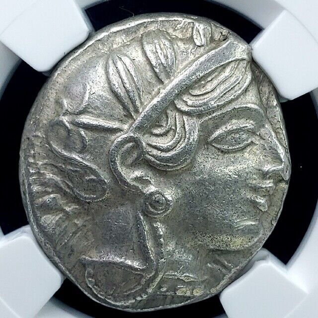 Ch AU 4/5 4/5!】古代ギリシャ フクロウ 紀元前440-404年 BC アッティ