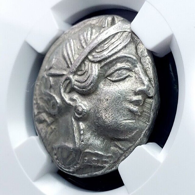 Ch AU 4/5 4/5!】古代ギリシャ フクロウ 紀元前440-404年 BC Ch AU 4/5 4/5!】古代ギリシャ フクロウ 紀元前440-404年 BC