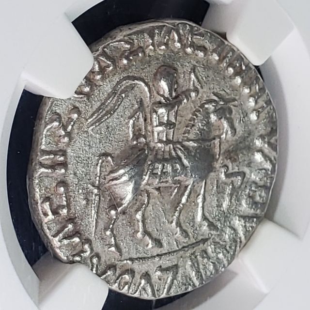 インド・スキタイ王国　アゼス二世　BC30〜20 聖書の貨幣!】インド スキタイ アゼス1世／2世 テトラドラクマ