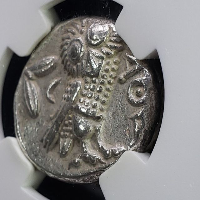 古代ギリシャ アテネ テトラドラクマ 銀貨 フクロウ アンティークコイン 古代アテネ テトラドラクマ銀貨／アテナとフクロウ【NGC CH XF