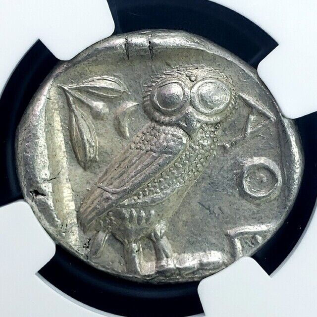 Ch AU 4/5 4/5!】古代ギリシャ フクロウ 紀元前440-404年 BC