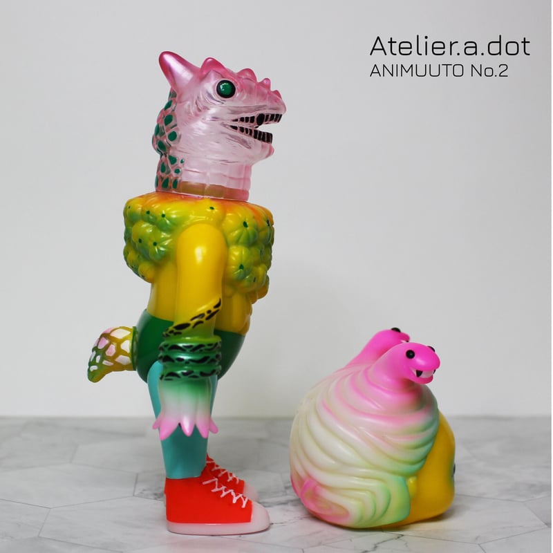 Atelier a dot LLC ANIMUUTO No.2 ソフビ 限定販売,アートソフビ,Atelier.a.dot,アトリエエードット,日本