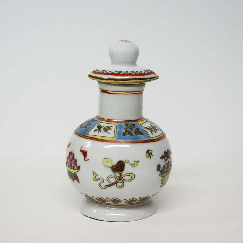 おまけ醤油差し追加【直接取引限定】景徳鎮② 22セット　茶器　食器　中華料理 ◇香港食器◇80年代 デッドストック 景徳鎮 調味料 醤油さし 花柄