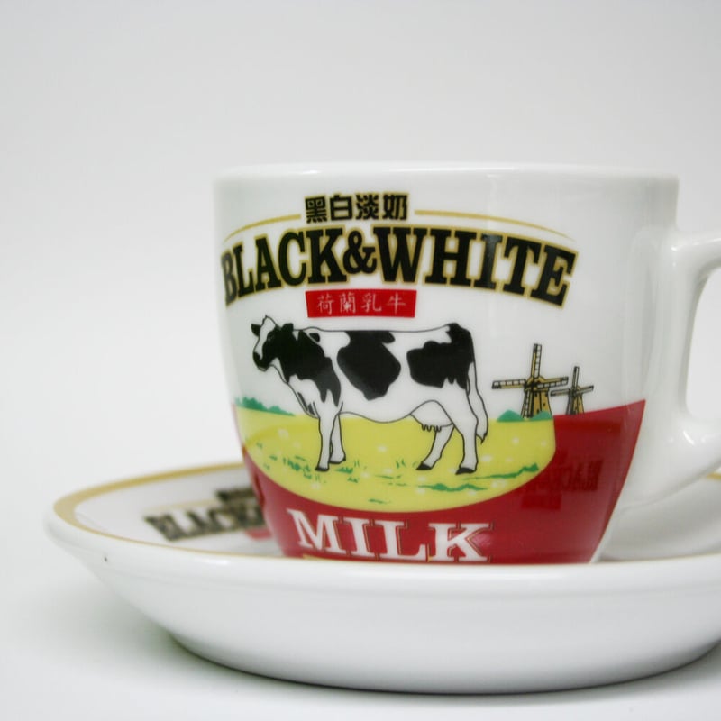 再入荷◇香港食器◇BLACK&WHITE 黒白 ティーカップ 牛柄 茶餐廳 再入荷◇香港食器◇BLACK&WHITE 黒白 ティーカップ 牛柄 茶餐廳