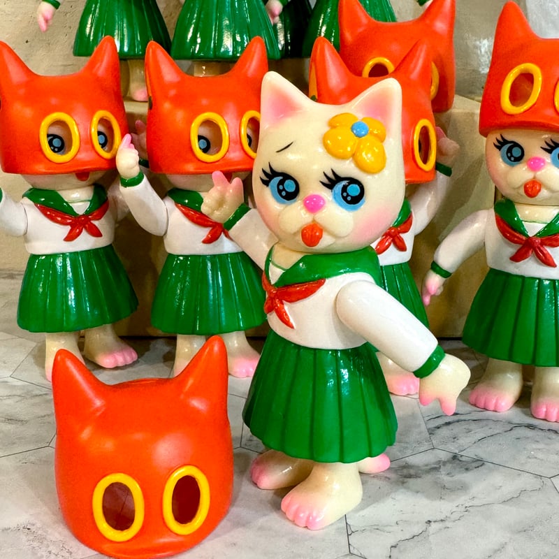12/8猫耳ヘルメット ミャン子 2期 3期 Cat helmet MYANKO Blue v