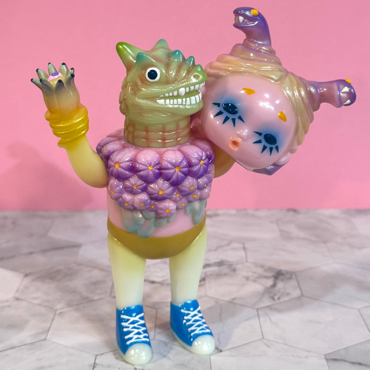 Atelier a dot LLC ANIMUUTO No.2 ソフビ 8/27【Atelier.a.dot】面取れANIMUUTO No.2 Neon Cream