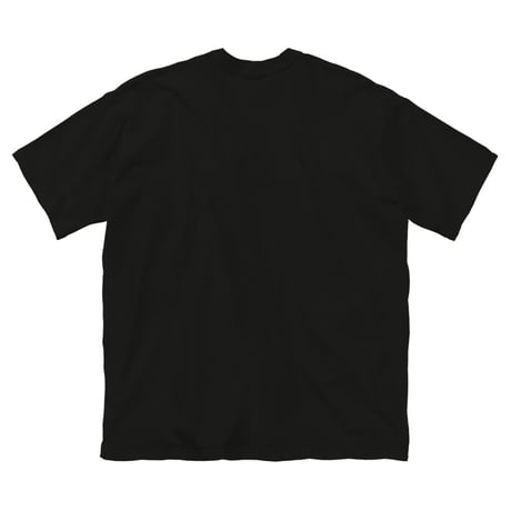 【アトリエ・エードット】オリジナルデザイン プリント 半袖 ビッグシルエット 黒 Tシャツ ニットぽい