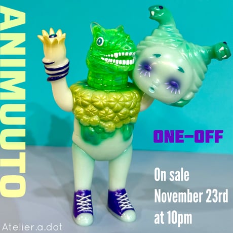 11/23【Atelier.a.dot】面取れANIMUUTO No.2 G&P ver. GID 限定1体 One-off