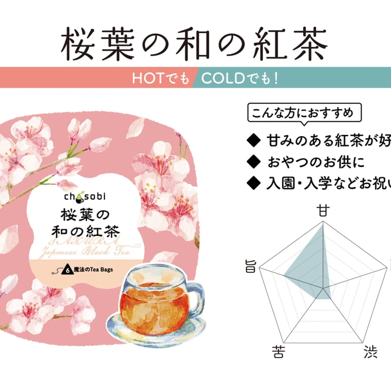 桜葉の和の紅茶 | 茶の栗田園