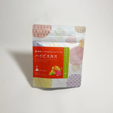 緑茶ベース　ハイビスカス　（2g×6個）