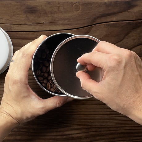 【ギフト】コーヒーを愉しむ保存缶セット（コーヒー豆（粉）100g×1種）