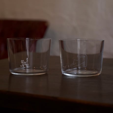 喫茶路地オリジナルグラス　［ 朝野ペコ × 喫茶路地 ］