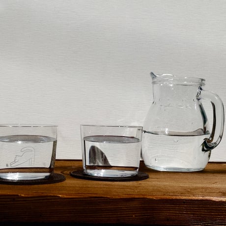 喫茶路地オリジナルグラス　［ 朝野ペコ × 喫茶路地 ］