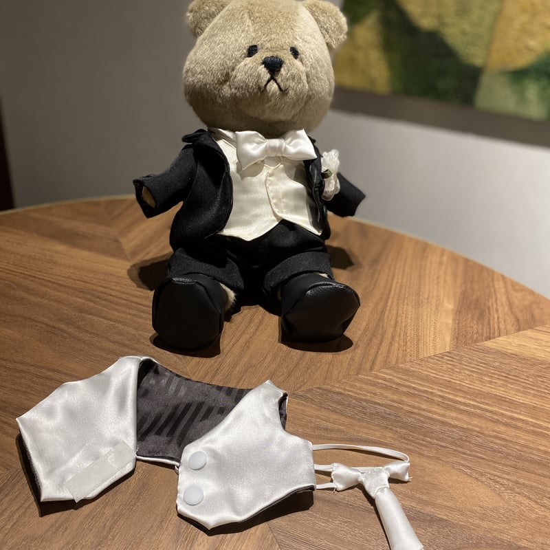 早い者勝ち フルオーダー】ぬいぐるみ用/タキシード みんなが幸せになる | 着せ替え服・アウトフィット