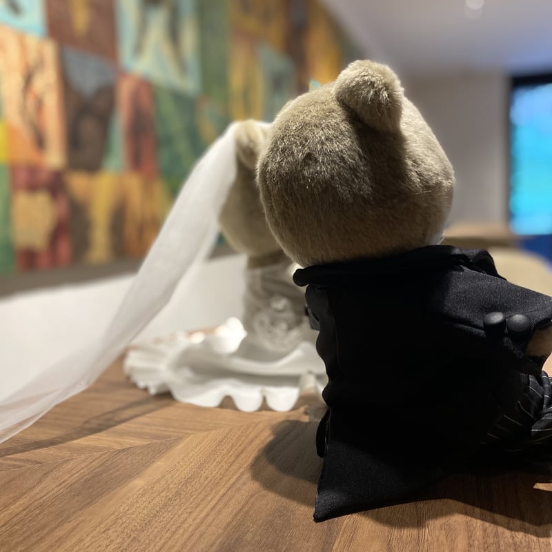 ウエディングテディベア 2025婚おめでとう！結婚式の感動ギフト 赤ちゃん体重ベア くまさん工房