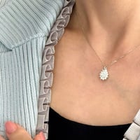 ラウンドブリリアントカットのダイヤモンドネックレス【ダイヤモンド