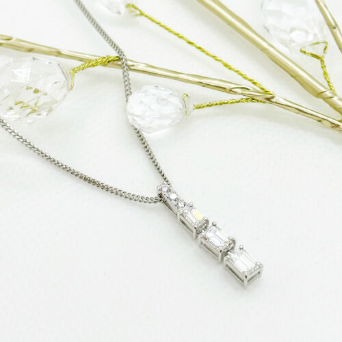 『お買い得？？？』 エメラルド ダイヤネックレス Pt900×Pt850×エメラルド×ダイヤモンドネックレス E3.44ct MD1