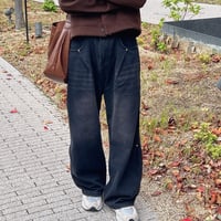Wide Denim Pants