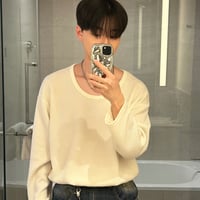 Rib Knit U-neck