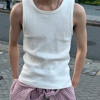Rib Seeveless Tops