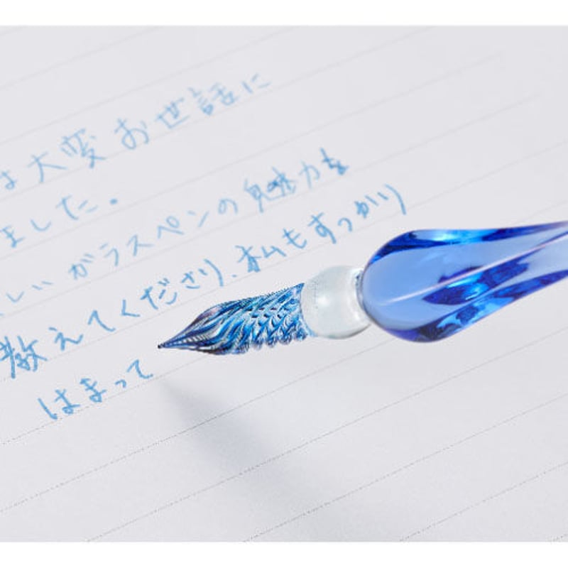 セキセイ アゾン ガラスペン<ラメ> ラメパープル | まりも文具店 
