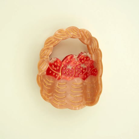 【Coucousuzette】【ククシュゼット】Strawberries Basket いちごのバスケット Hair Claw