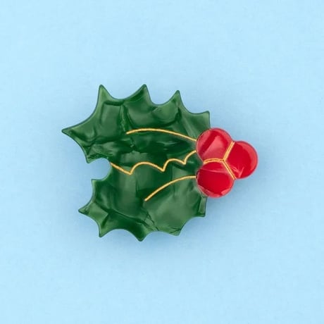 【Coucou Suzette】【ククシュゼット】Christmas holly 柊木  hair clip