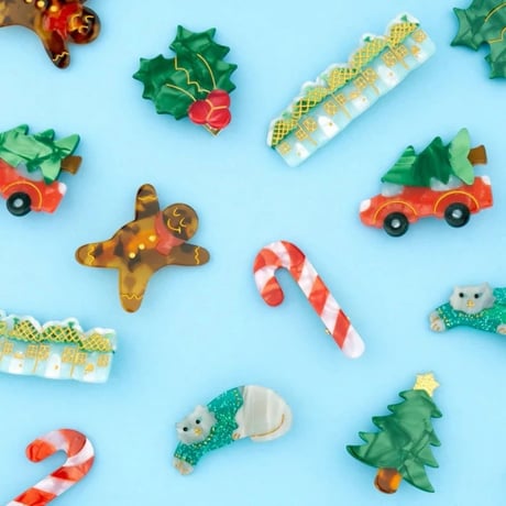 【Coucou Suzette】【ククシュゼット】Candy Cane  キャンディーケイン hair clip